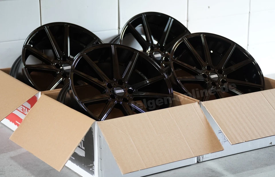 Fondmetal STC 10 schwarz glanz 4 Felgen 11 x 22 Zoll für Jeep Grand Cherokee SRT - Bild 1 von 1