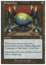 Magic the Gathering MTG Dingus Egg (292) Seventh Edition   LP