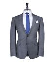 T.M.Lewin italienische Wolle schmale Passform Anzug Jacke blau UK 40R UVP £259 TD8 AA 04