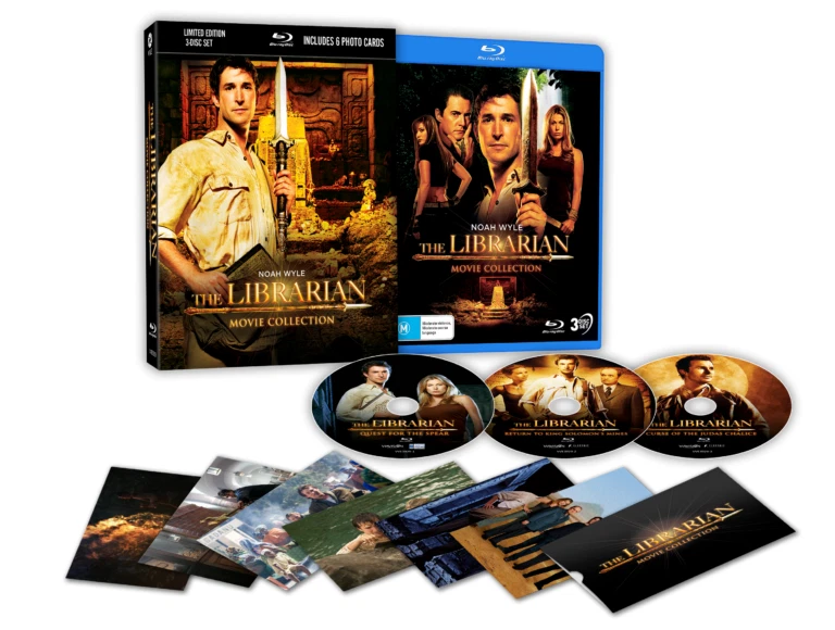 THE LIBRARIAN MOVIE COLLECTION [LTD ED NUMBERED 3D COVER] (BLU-RAY) - Image 1 of 1