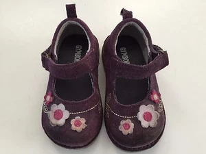 Gymboree Royal Gardens Mary Jane Dress Girls Purple Shoes Size 5 Vintage - Picture 1 of 8