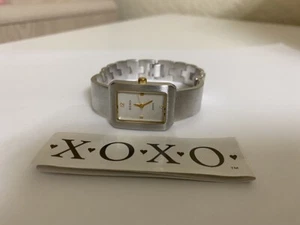NOS XOXO Women's X872 Silver-Tone Watch white dial - Picture 1 of 4