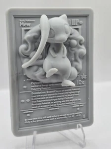 Pokémon Karte 3D - Mew - 3D gedruckt mit 8k Resin - SEHR SAMMLERSTÜCK - Bild 1 von 6