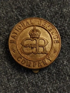 Edward VIII National Defence Company NDC 1936 Cap Badge - Picture 1 of 3