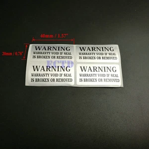 300pcs Labels WARNING WARRANTY VOID Tamper Proof Seal Stickers 1.5'' x 0.79'' - Picture 1 of 5