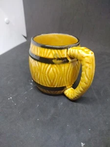 Old Vintage Stoneware Barrel Mug Coffee, Tea, Hot Chocolate With A Surprise - Picture 1 of 6