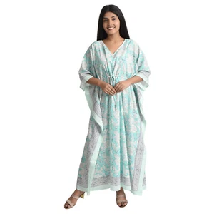 Caftan for Women's Kaftan Tunic Long Maxi Party Dress for Loungewear beach wear - Picture 1 of 5