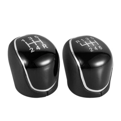 6/5 Speed Car PU Leather Gear Knob Lever For Ford S-MAX C-MAX Focus mk2 Transit - Image 1 of 4