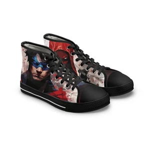 Women Superhero High Top Sneakers Gotham Knight red hood night wing - Picture 1 of 13