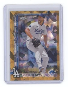Clayton Kershaw 2025 Topps Chrome Sapphire Gold /50 Q1887 - Picture 1 of 2