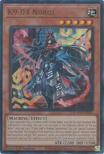 Yugioh Tcg K9-04 Noroi | DOOD-EN025 | Ultra Rare | 1st Edition NM - Picture 1 of 1