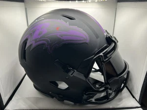 Ray Lewis Ravens Autographed Authentic Full Size Helmet Beckett - Picture 1 of 6