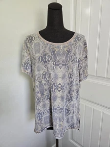 Camiseta manga corta con estampado de piel de serpiente We the Free talla S - Imagen 1 de 5