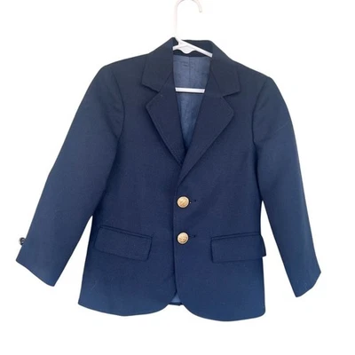 Blazer Esmoquin Azul 5 Botones Dorados Chaqueta Formal DE Colección imp Originales Niños Foto 1 de 4