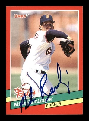 Mike Remlinger Signed 1991 Donruss The Rookies RC 37 San Francisco Giants - Image 1 of 2