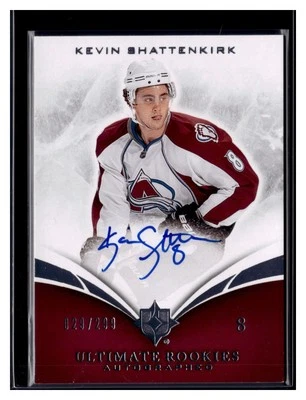 2010-11 Ultimate Collection Rookies 029/299 Kevin Shattenkirk #112 Rookie Auto - Image 1 of 4
