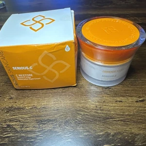 SERIOUS SKINCARE ~ SERIOUS-C Vitamin C Ester WIEDERHERSTELLUNG NACHTCREME ~ 2 Oz - Bild 1 von 3