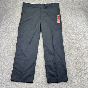 NEW Dickies Work Pants Mens Size 46x32 (Actual 44x31) Blue Flat Front Flex - Picture 1 of 13