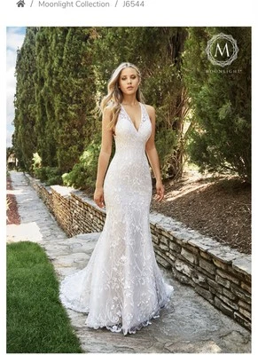 Moonlight Ivory Wedding Dress Size 10 - Image 1 of 4