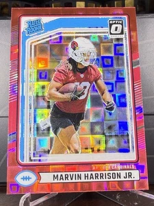 2024 Marvin Harrison Jr. Panini Donruss Optic Preview Red Pandora Prizm RC #393 - Picture 1 of 2