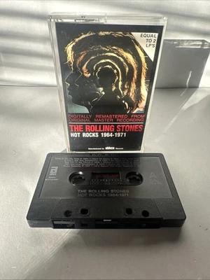 The Rolling Stones Hot Rocks 1964-1971 Cassette Tape Chrome Classic Rock Abkco - Image 1 of 4