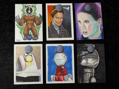 MST3K 1/1 Sketch Card RRParks Mystery Science Theater 3000 Crow Tom Servo Gypsy - Image 1 of 2