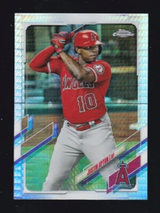 2021 Topps Chrome #201 JUSTIN UPTON Los Angeles Angels PRISM REFRACTOR Parallel - Picture 1 of 2