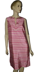 BARNEYS NEW YORK TASTE LUXURY HUMOR $1025 NWT SZ 10 MEDIUM 100% SILK PINK DRESS - Picture 1 of 7