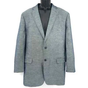 Banana Republic Modern Slim-Fit Linen/Cotton Men’s Blazer 44R Heathered Gray - Picture 1 of 8