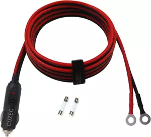 Heavy-Duty 14AWG 20A Male Plug Cigarette Lighter Adapter Power Supply Cord with - Picture 1 of 12