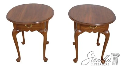 L62639EC: Par de mesas de lámpara HENKEL HARRIS cereza 1 cajón con cajón Foto 1 de 4