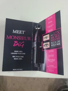 LANCOME Monsieur 01 Big Is The New Black Volume Mascara Travel Sz 1.5 ml France - Picture 1 of 2