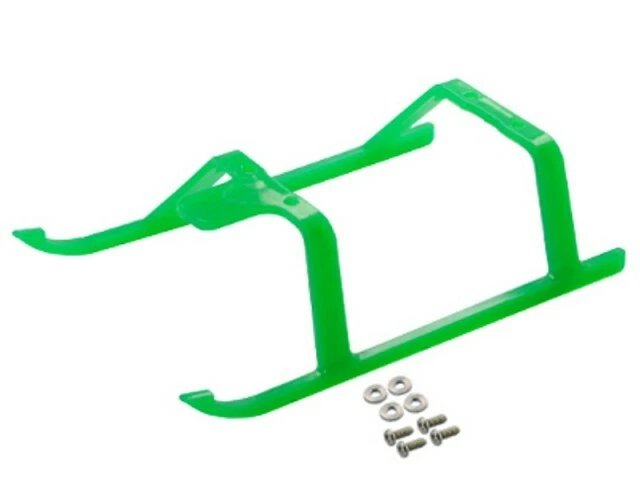 Tren de aterrizaje de plástico flexible moldeado Microheli (VERDE)-HOJA 130X/120 S/120 S2 Foto 1 de 1