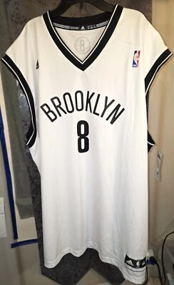 Adidas-Men's white/black NBA Brooklyn #8 Williams Nets sleeveless Jersey 2XL - Image 1 of 4