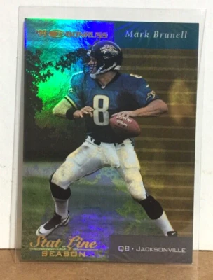 Mark Brunell 1999 Donruss Mirror Stat Line Season Refractor #59 (#1/21) SP RARE - Image 1 of 3