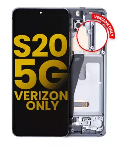 OLED Assembly With Frame Compatible For Samsung Galaxy S20 5G (Cosmic Gray) - Picture 1 of 11