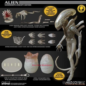 Mezco ONE:12 Alien White Transparent Action Figure Limited Edition In Stock - Picture 1 of 17