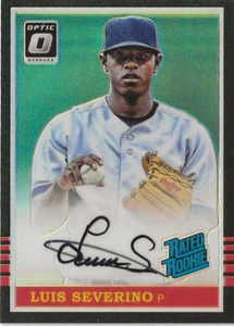 2016 Donruss Optic - Rated Rookies Signatures Luis Severino #RR-LS Black/5 - Picture 1 of 2