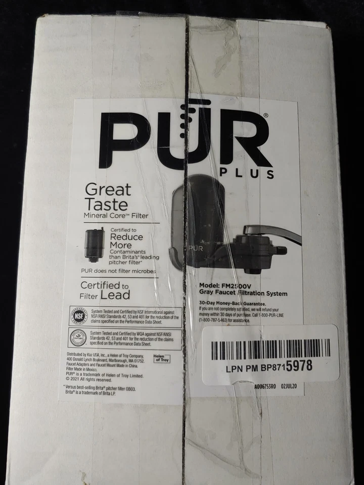 PUR PLUS Faucet Mount Water Filtration System, Gray – Vertical GREY Never Used! - Image 1 of 1