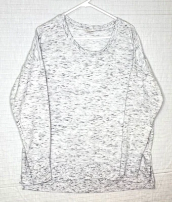 Usada en Excelente Condición Sudadera Estilo Túnica Avia Manga Larga Blanca con Gris Moteado/Negro, Talla XL Foto 1 de 4