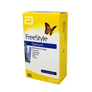 FreeStyle Optium Glucose Test Strips - 100 Pack - Picture 1 of 1