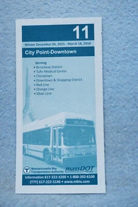 T - Massachusetts Bay - Route 11 - City Point - Downtown - Dec 26, 2015 - Picture 1 of 3