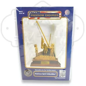 American Spirit Collectibles Freedom Endures 9-11 Bronzeton "Music Box" - Bild 1 von 3