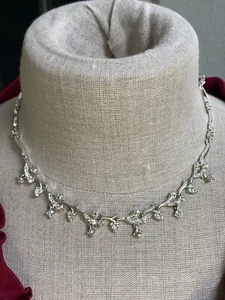 Cadena Trifari plateada - Imagen 1 de 12