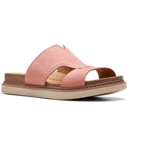 SANDALIA CLARKS ARWELL WALK CUERO MELOCOTÓN NOBUCK TALLA 9M NIOB $99 - Imagen 1 de 3