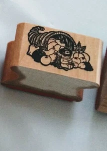 Stempel kleines Füllhorn Herbstfest Erntedankhorn von reichlich Maus - Bild 1 von 2