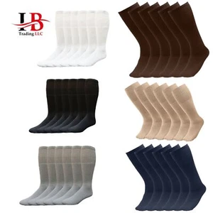 60 Pairs Wholesale Men's Tube Socks Over the Calf Size 9-15 10-15 13-16 - Picture 1 of 8
