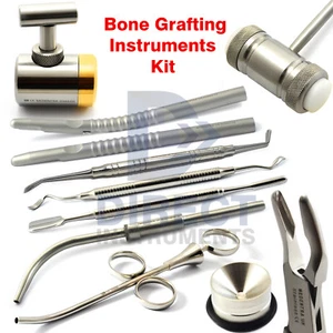 Dental Bone Grafting Instrument Kit Implant Bone Graft Syringe Collector Scraper - Picture 1 of 11