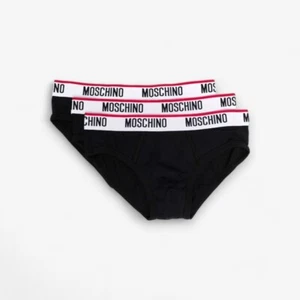 Slip Moschino Tri-Pack V1A1393 Slip Nero 3 Pezzi AI24 - Picture 1 of 1