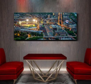 Fenway Park Downtown Boston Drone Shot at Night - Amazing 40 x 20 Red Sox - Picture 1 of 3